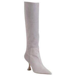 STUART WEITZMAN Made In Spain Suede Xcurve 85 Slouch Boots